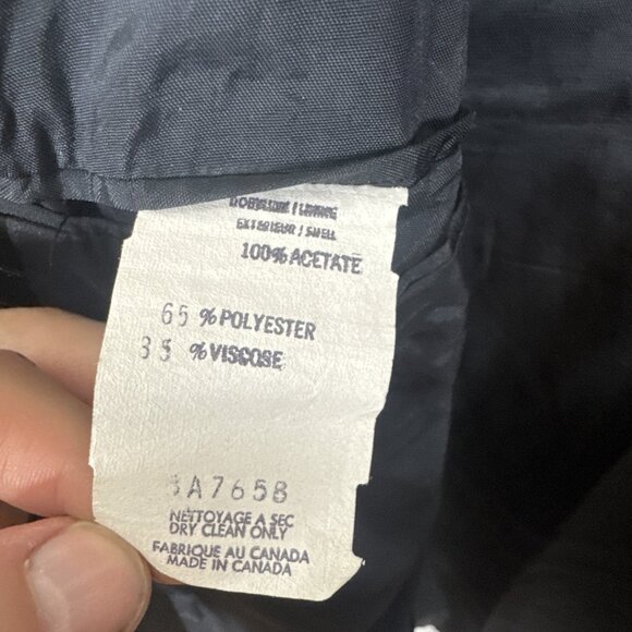 Vintage Reda Italy Tuxedo Jacket Teal Black Shawl Lapel Men 42 R - Picture 8 of 8